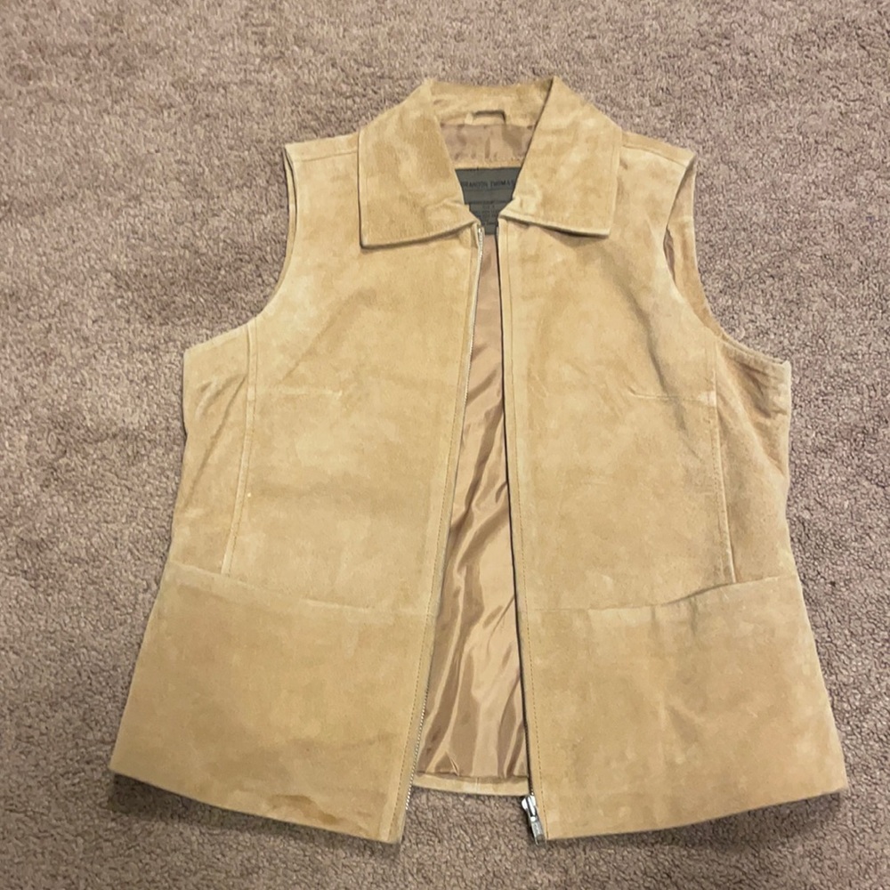 Brandon Thomas leather vest size L